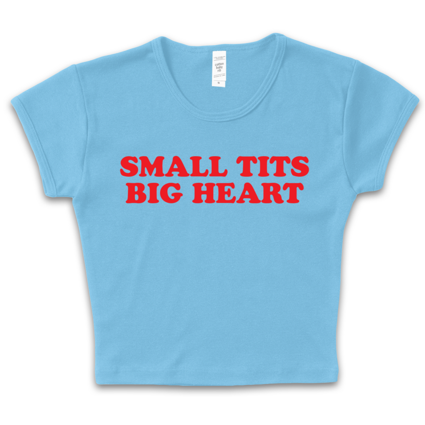 Small Tits Big Heart Baby Tee