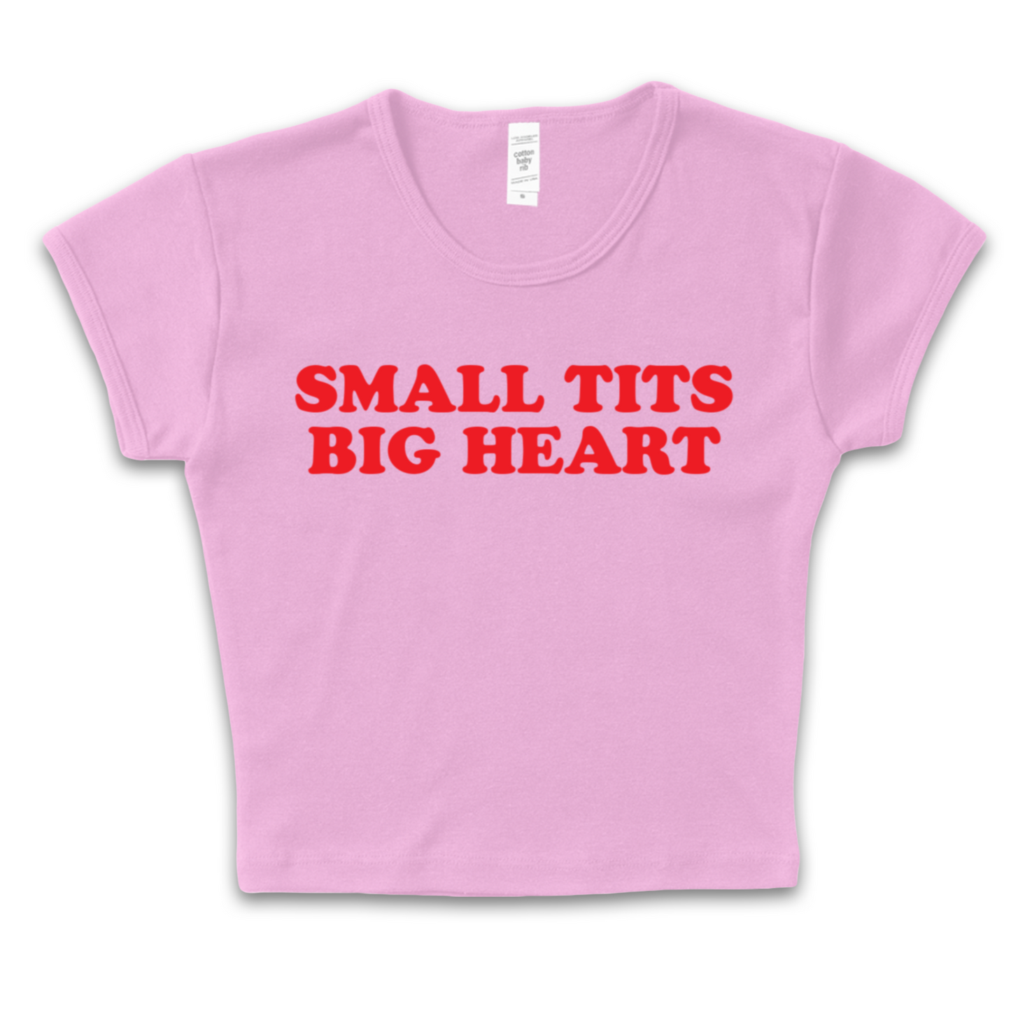 Small Tits Big Heart Baby Tee