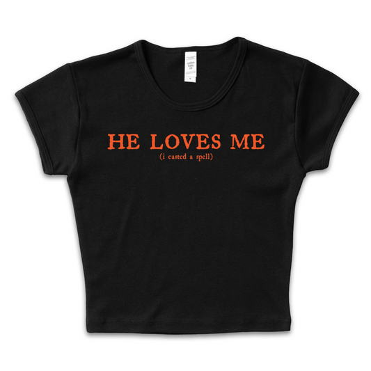 He Loves Me Baby Tee