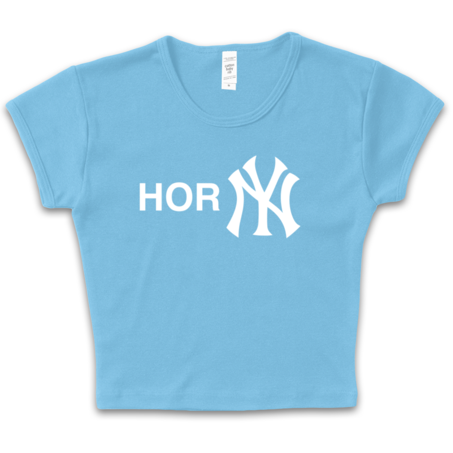 Urban Outfitters Mlb New York Yankees Embroidered Baby Tee in Blue