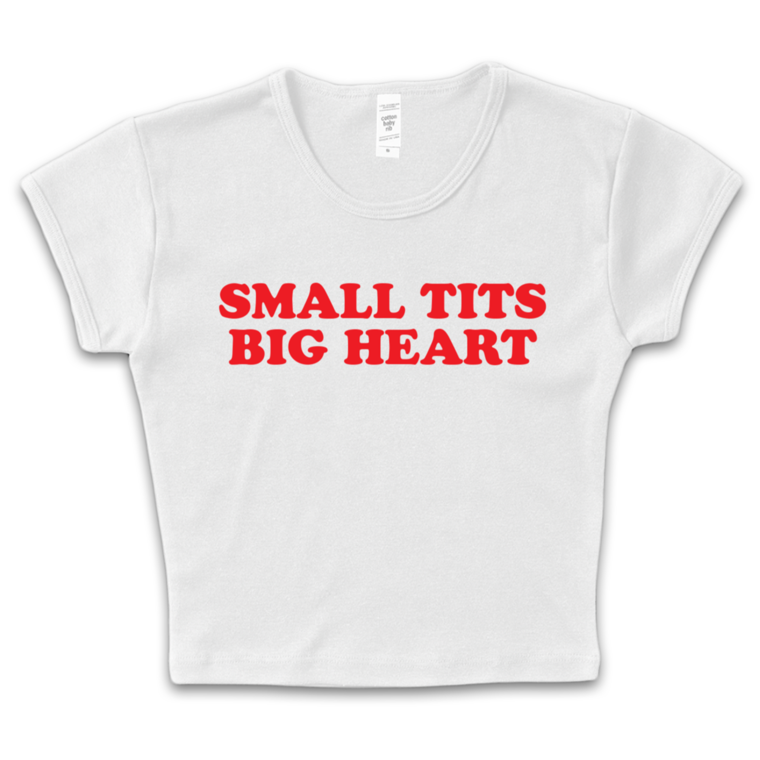 Small Tits Big Heart Baby Tee – Heav3nly Bodies